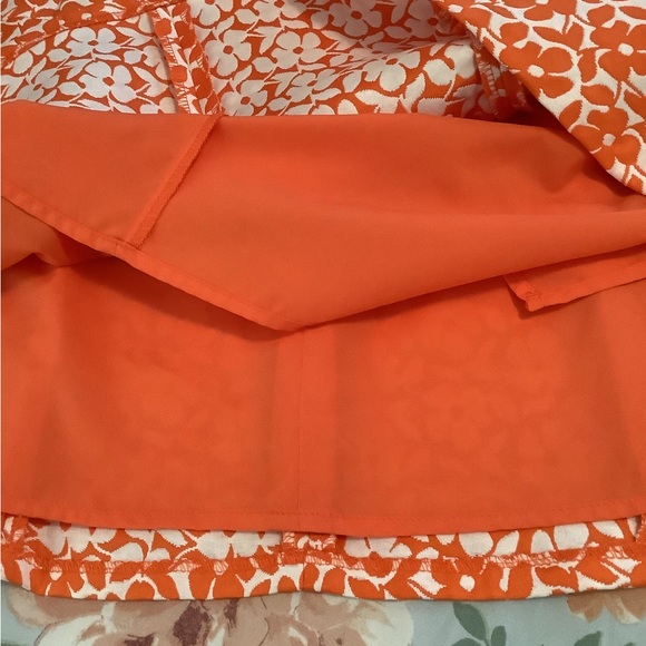 Jones New York Collections skirt flowers orange white size 12P like new … - Picture 4 of 14